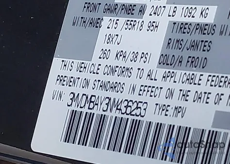 2022 Mazda Cx-30 2.5 Turbo from USA, damaged, VIN 3MVDMBAY3NM436253